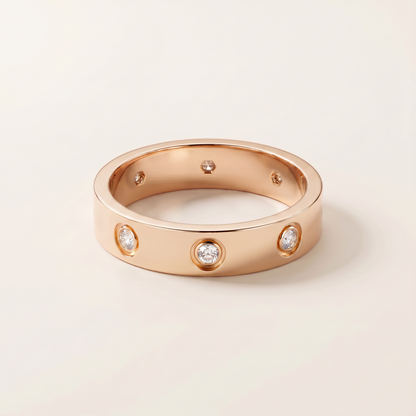 Love 8 Diamonds Wedding Ring