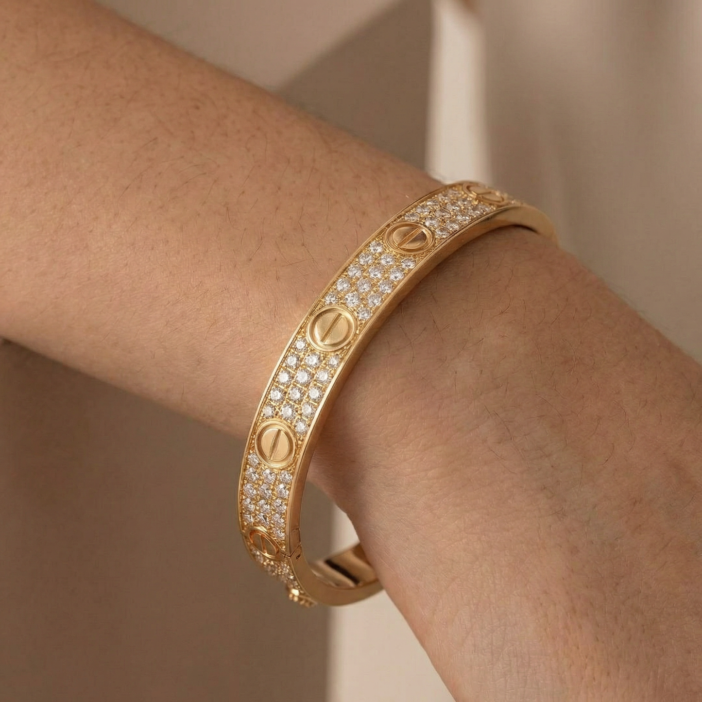 Love Diamonds Paved Bracelet