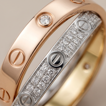 Love Pavé Double Band Ring