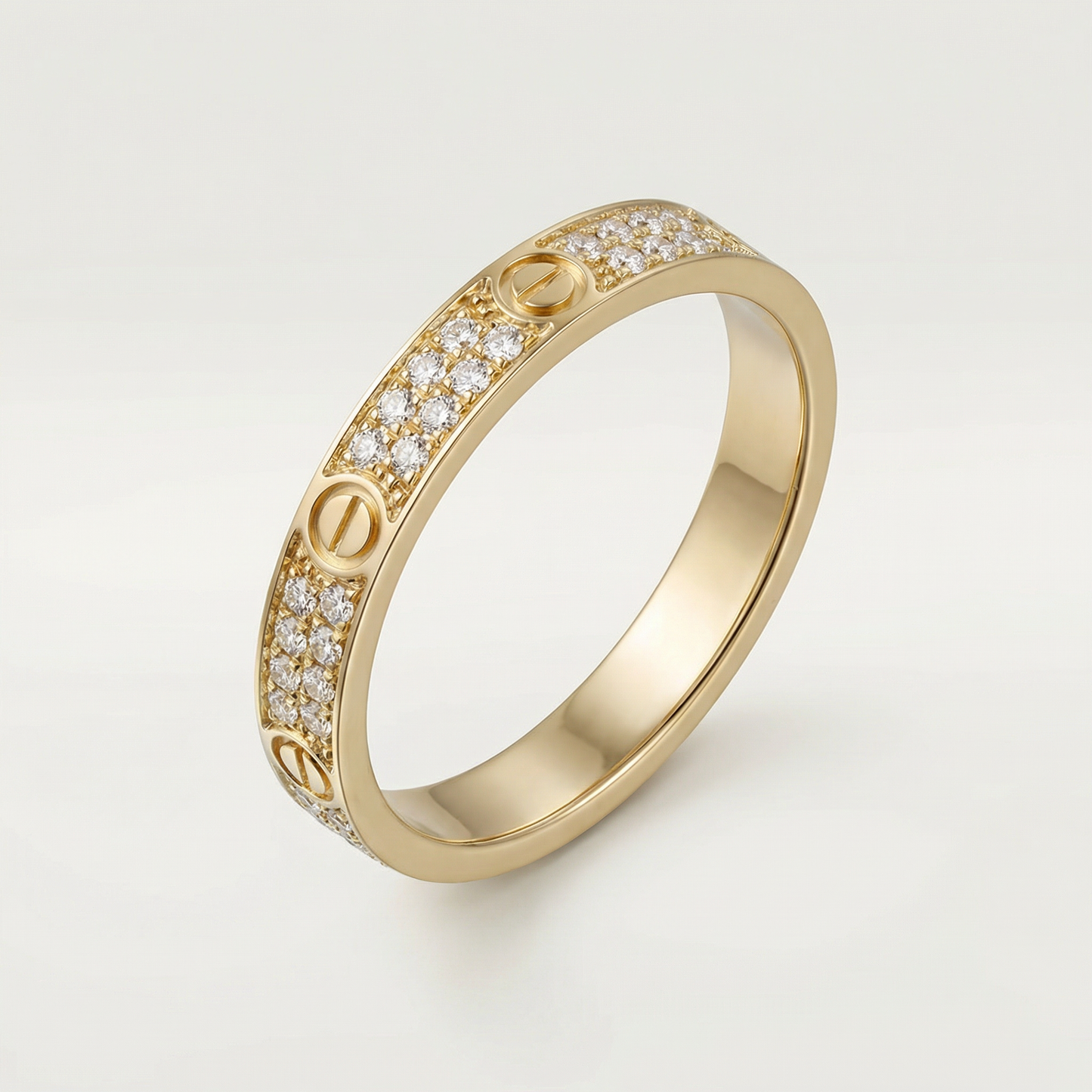 Love Pavé Slim Ring