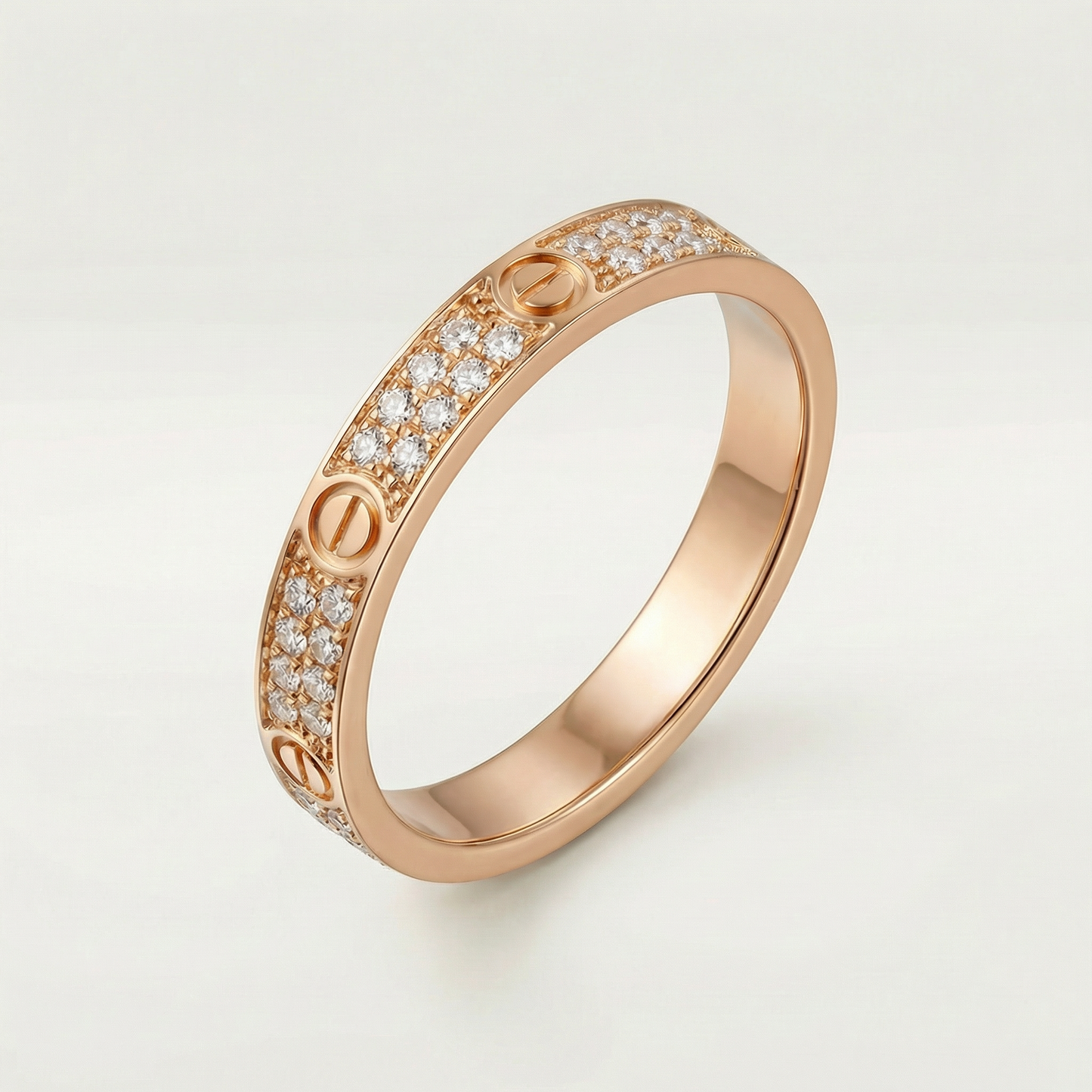 Love Pavé Slim Ring
