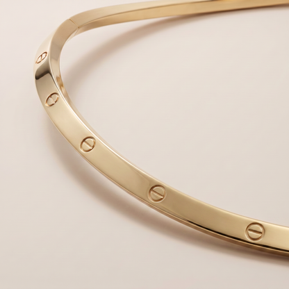 Love Slim Screw Collar Necklace