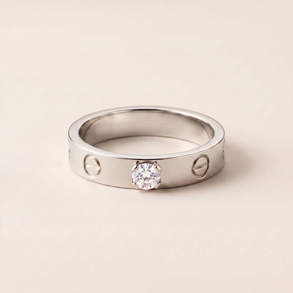 Love Solitaire Diamond Ring