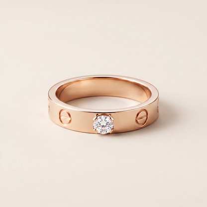 Love Solitaire Diamond Ring