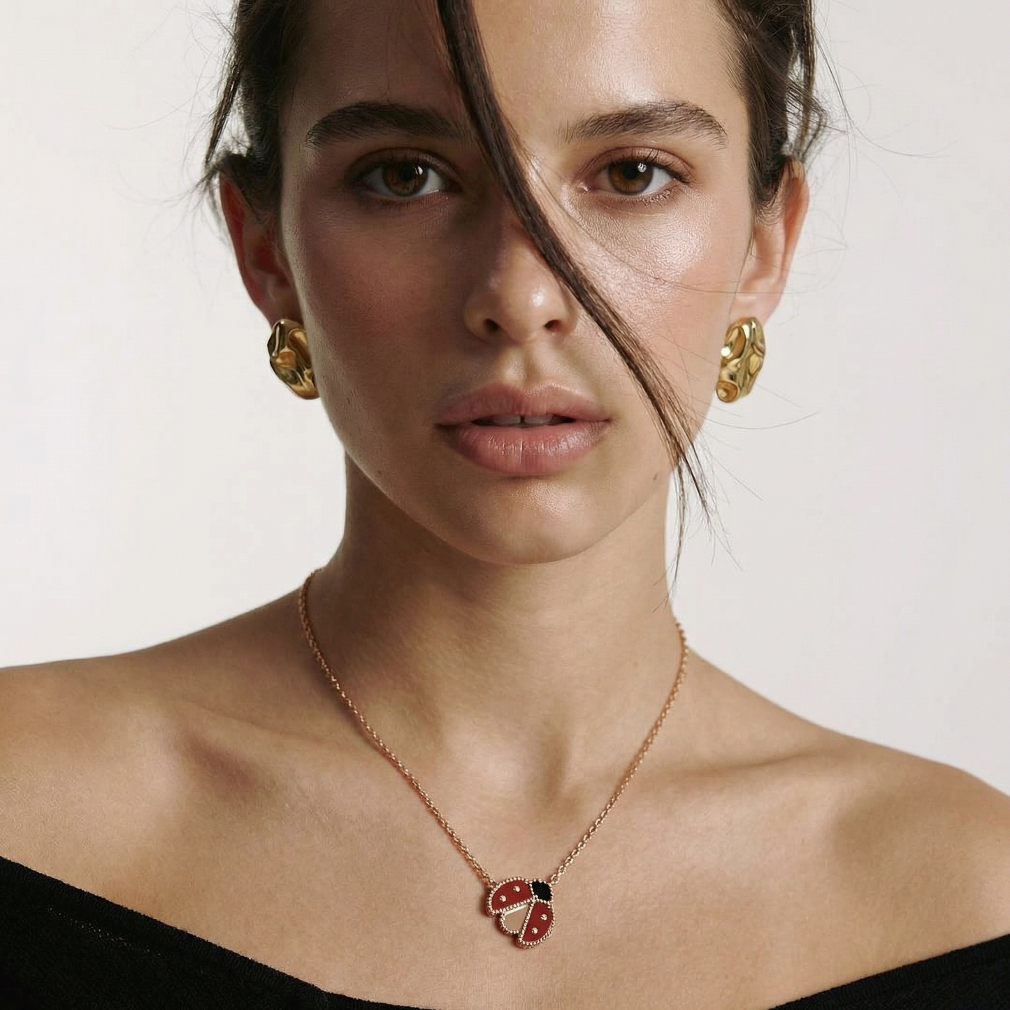 Lucky Ladybug Pendant Necklace