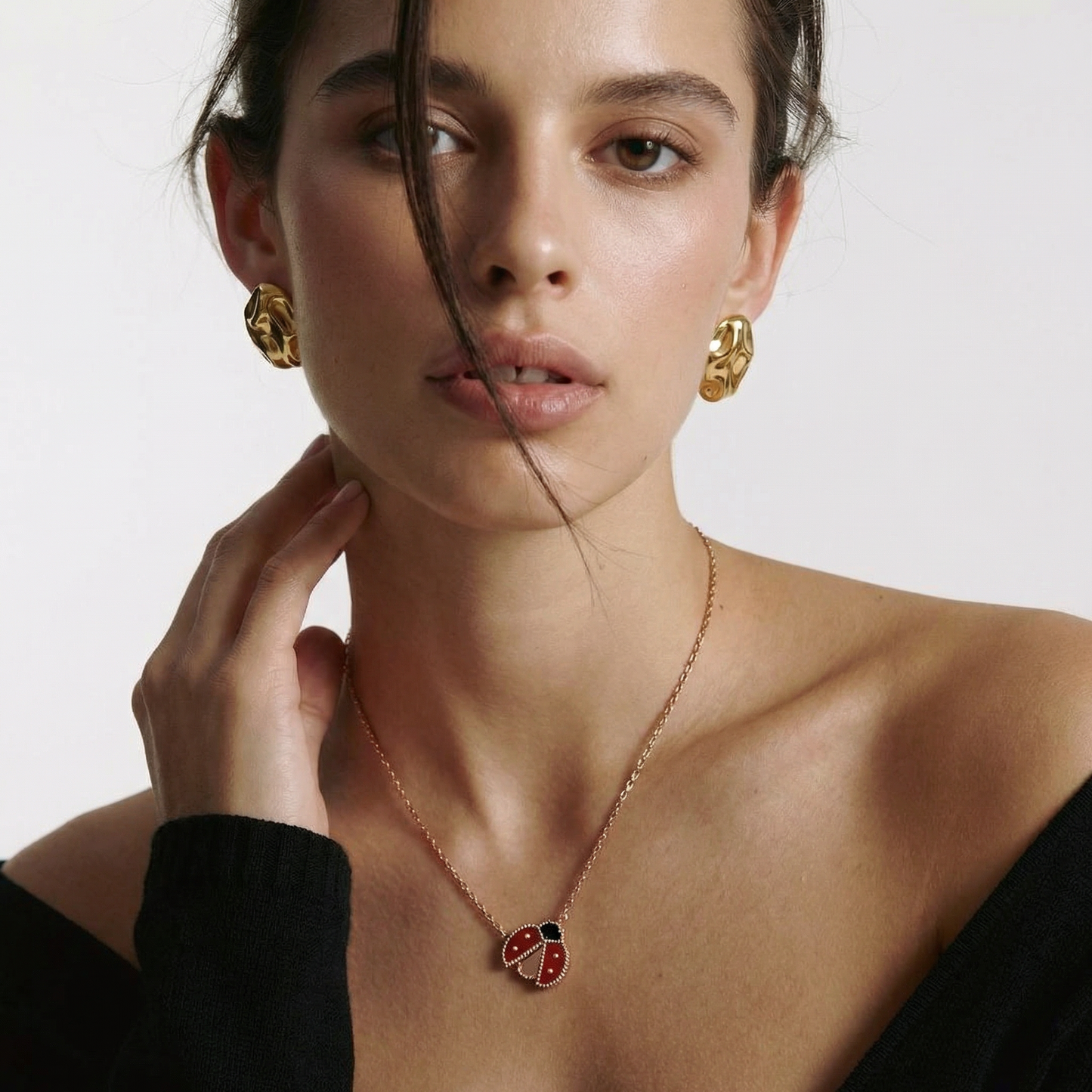 Lucky Ladybug Pendant Necklace