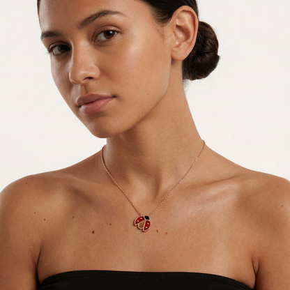 Lucky Ladybug Pendant Necklace