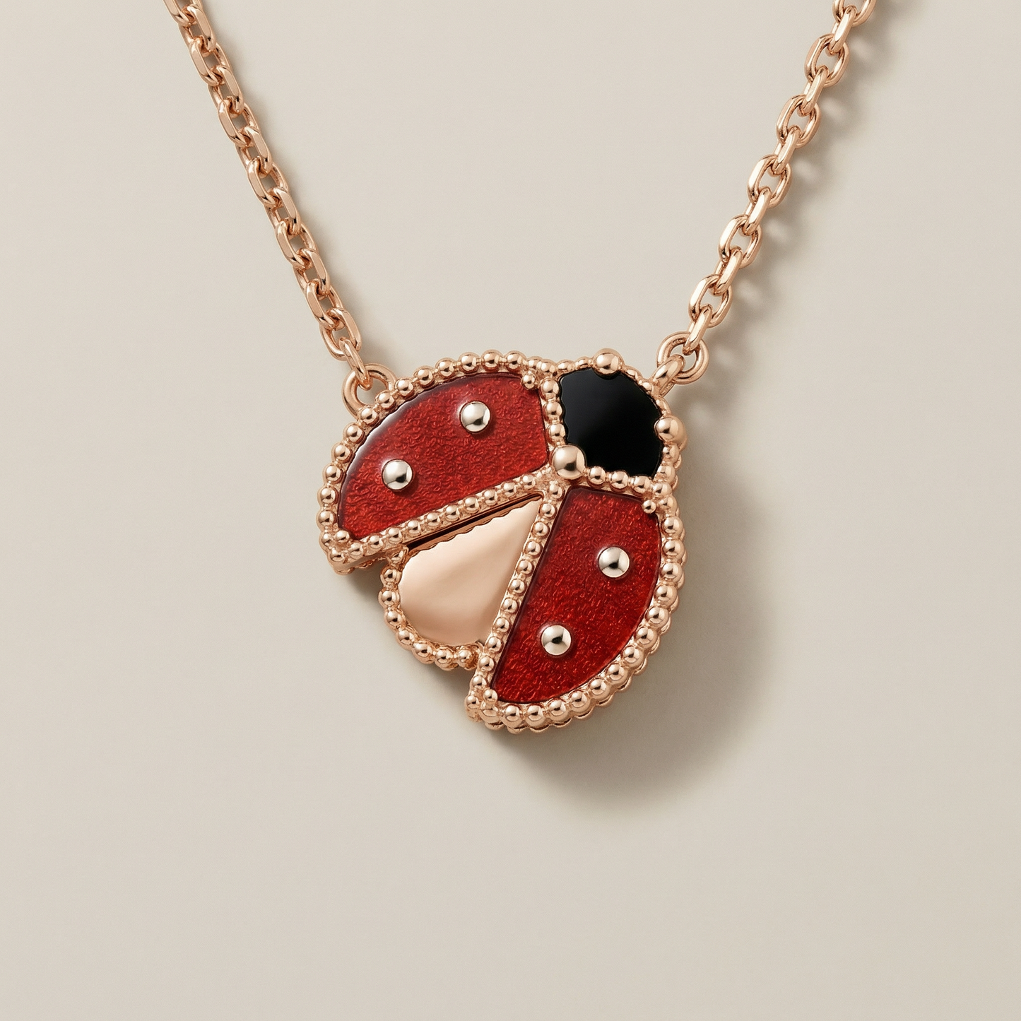 Lucky Ladybug Pendant Necklace
