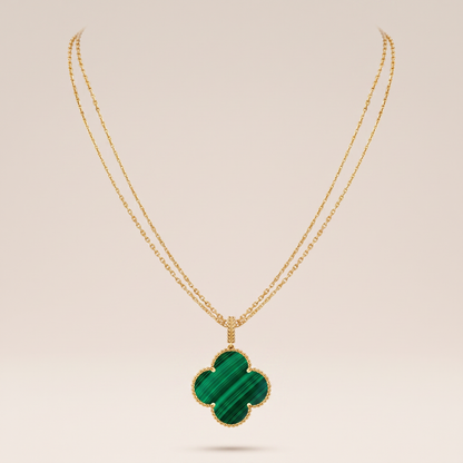 Magic Alhambra Malachite Necklace