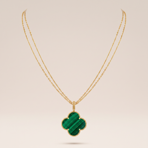 Magic Alhambra Malachite Necklace