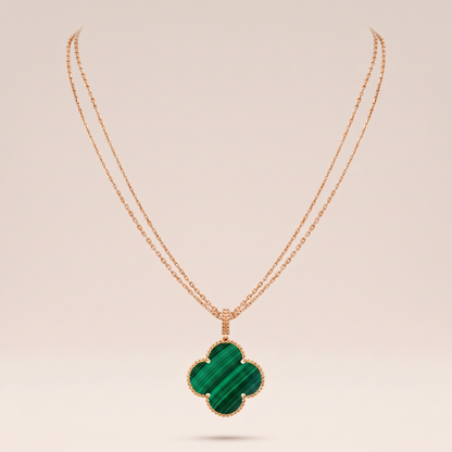 Magic Alhambra Malachite Necklace