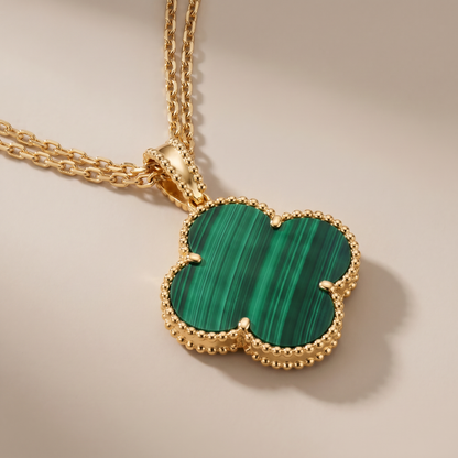 Magic Alhambra Malachite Necklace