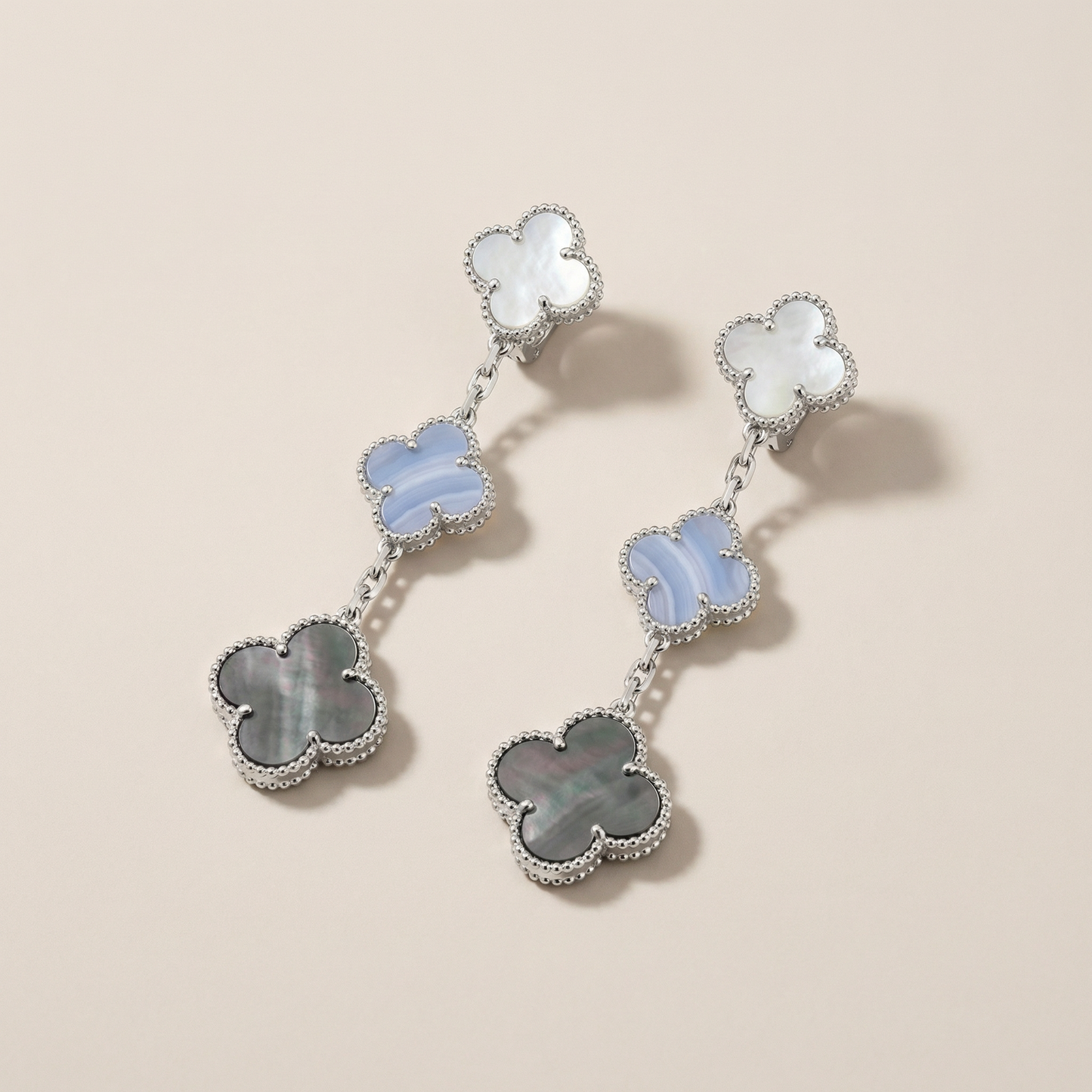 Magic Alhambra Three Motifs Earrings