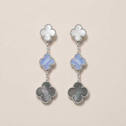 Magic Alhambra Three Motifs Earrings