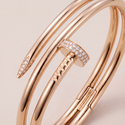 Juste Un Clou Pavé Diamonds Double Wrap Bangle Bracelet
