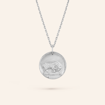 Aries Zodiac Coin Pendant Necklace