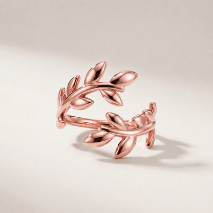 Vine Bypass Leaf Ring