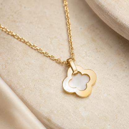 Byzantine Four-Leaf Clover Pendant Necklace