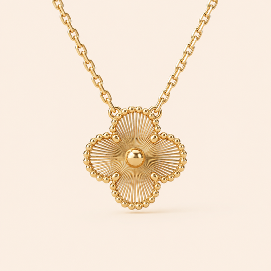 Vintage Alhambra Necklace Pendant Guiloche