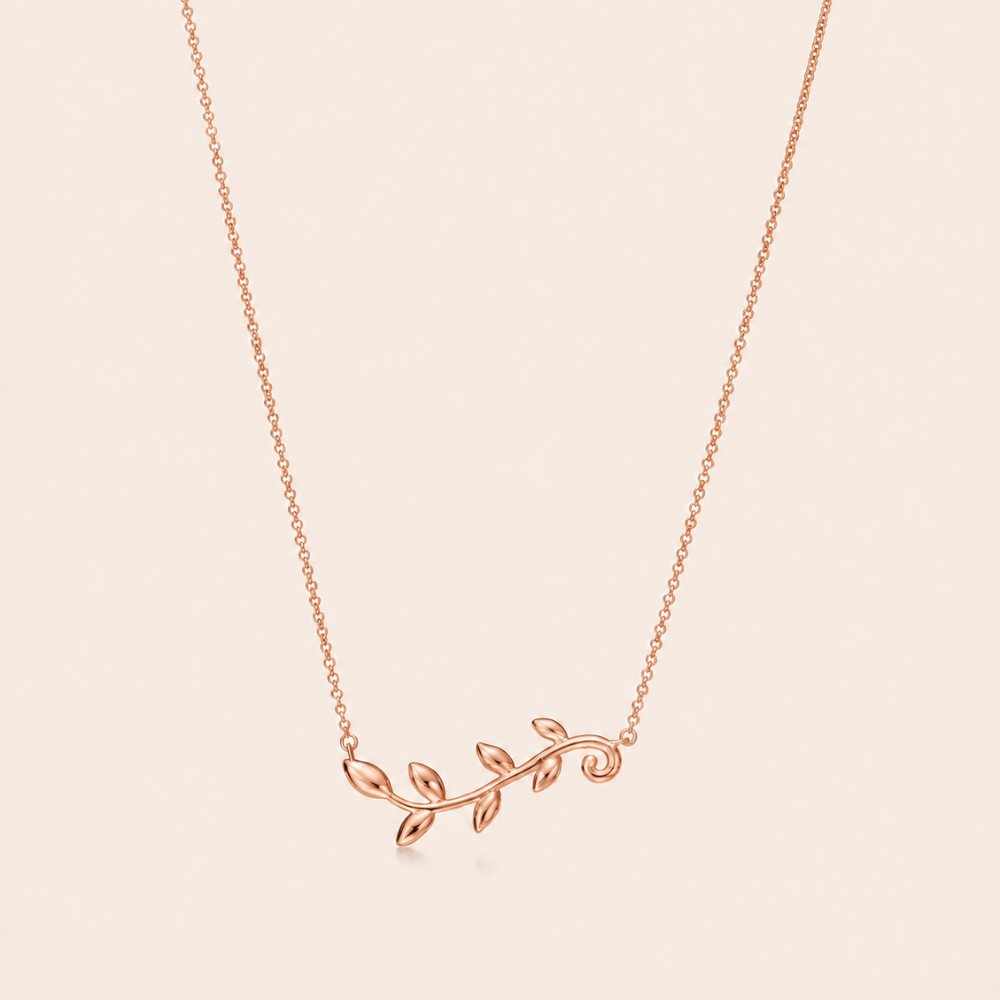 Leaf Vine Pendant Necklace