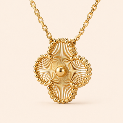 Vintage Alhambra Necklace Pendant Guiloche