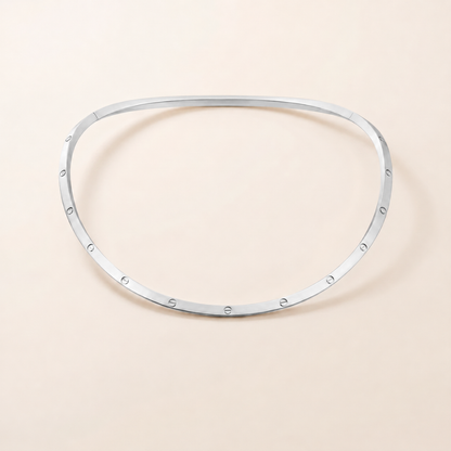 Love Slim Screw Collar Necklace