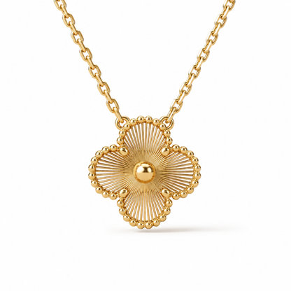 Vintage Alhambra Necklace Pendant Guiloche