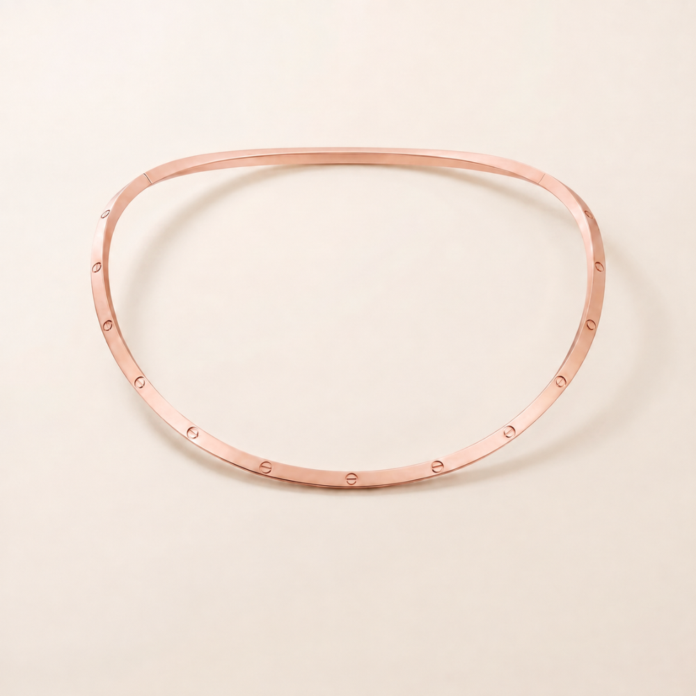 Love Slim Screw Collar Necklace