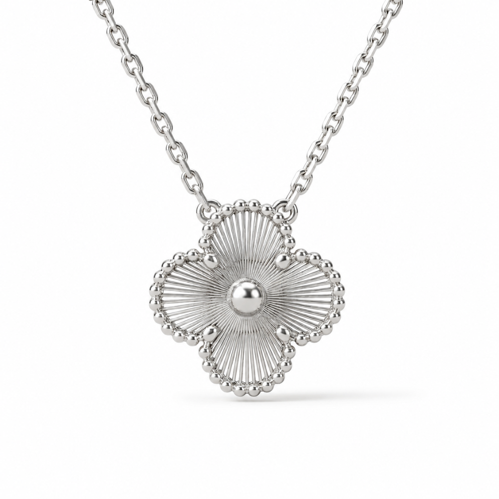 Vintage Alhambra Necklace Pendant Guiloche