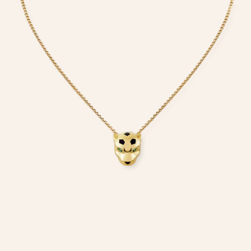 Panther Head Pendant Necklace