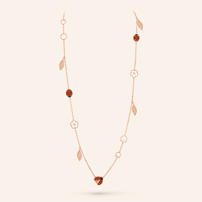 Lucky Motifs 15-Motif Long Necklace