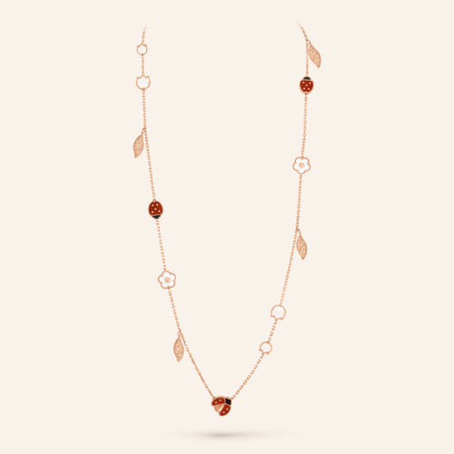 Lucky Motifs 15-Motif Long Necklace