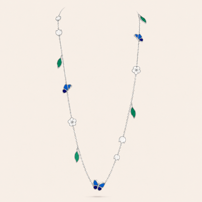 Lucky Motifs 15-Motif Nature Long Necklace
