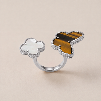 Lucky Alhambra Inspired Between The Finger Ring