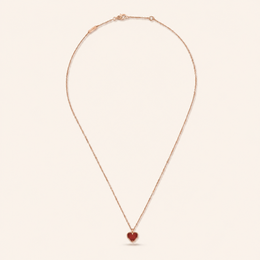 Vintage Alhambra Sweet Heart Motif Pendant Necklace