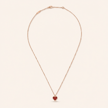Vintage Alhambra Sweet Heart Motif Pendant Necklace
