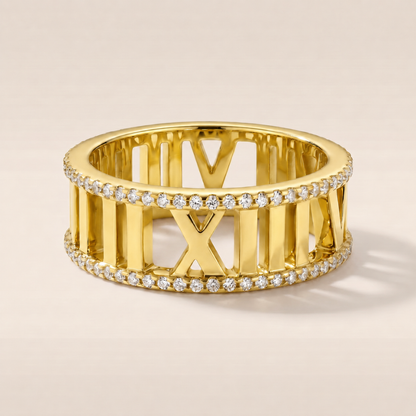 Atlas Roman Numeral Ring