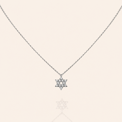 Pavé Six-Point Star Pendant Necklace