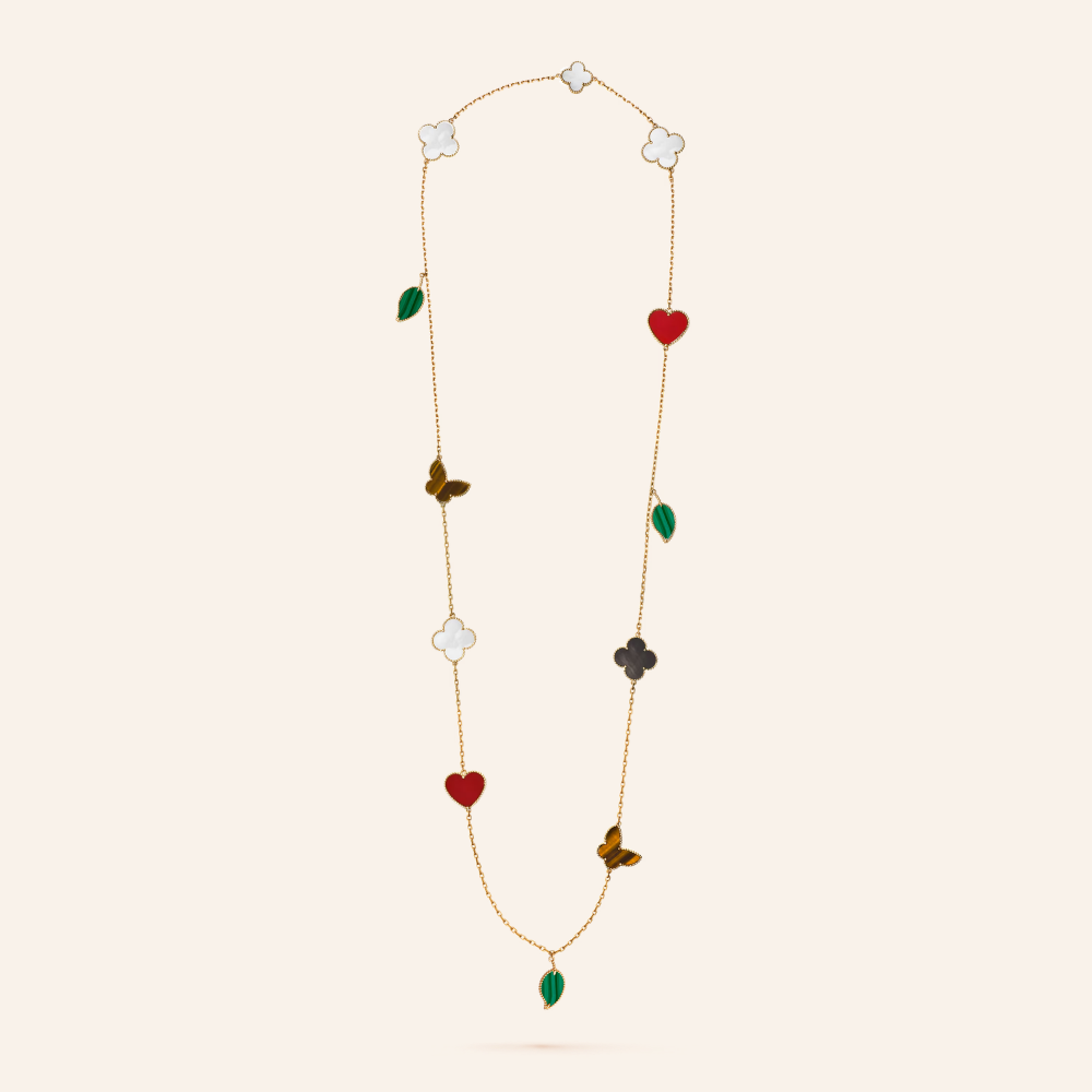 Lucky Motif Long Necklace