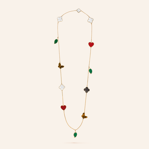Lucky Motif Long Necklace