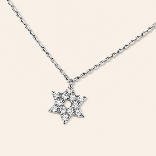 Pavé Six-Point Star Pendant Necklace