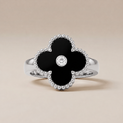 Vintage Alhambra Black Onyx Ring