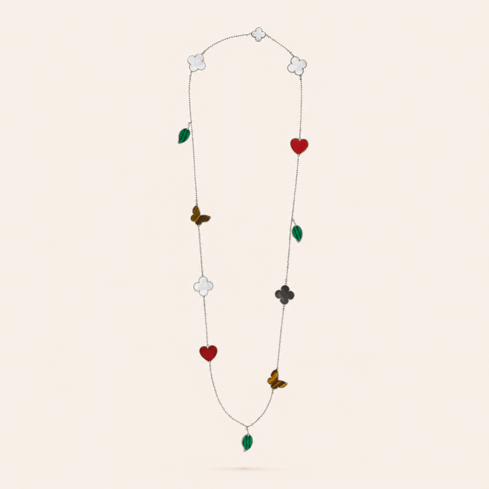 Lucky Motif Long Necklace