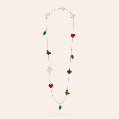 Lucky Motif Long Necklace