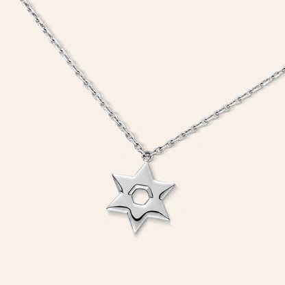Pavé Six-Point Star Pendant Necklace