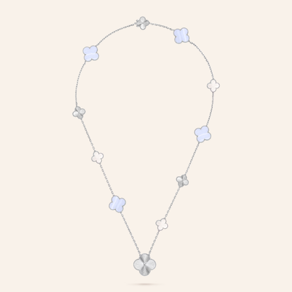 Eleven-Motif Mixed Clover Long Necklace