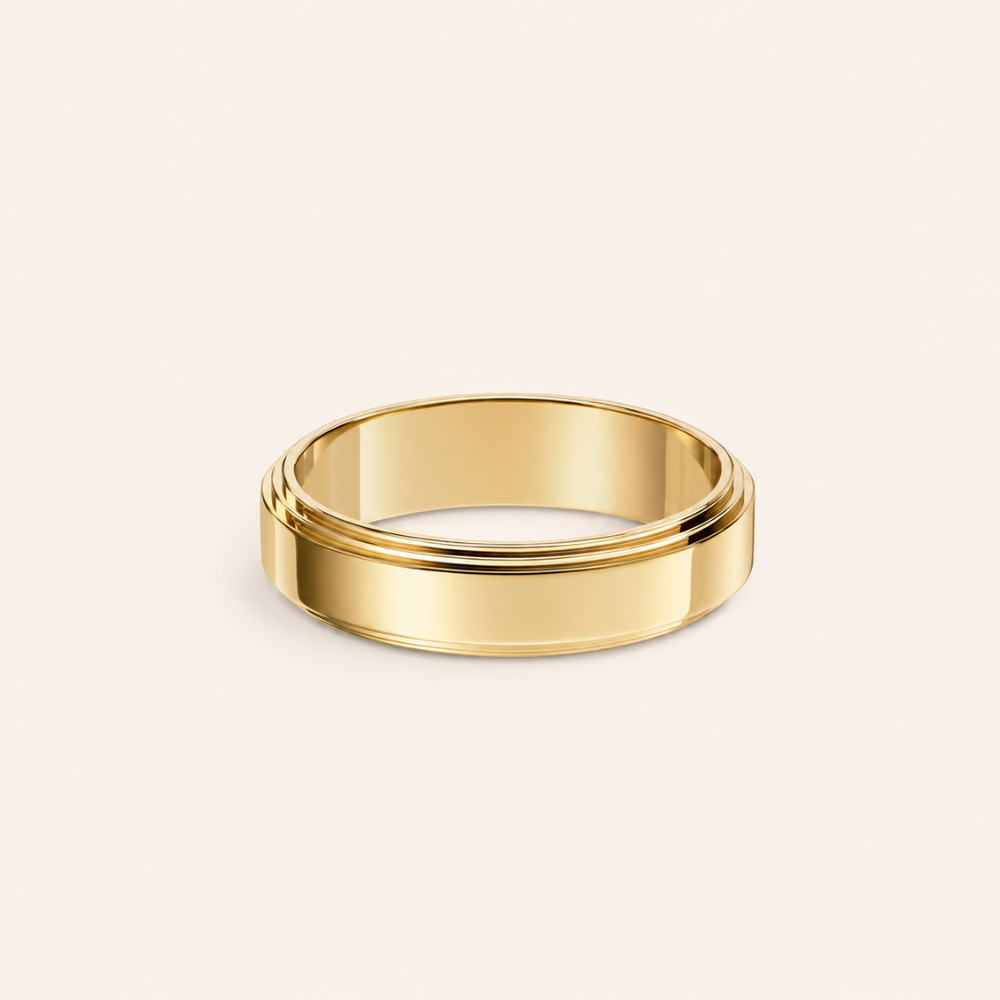 Polished Double-Edge Band Ring