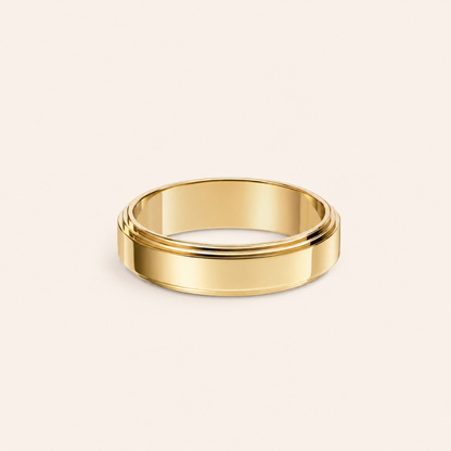 Polished Double-Edge Band Ring