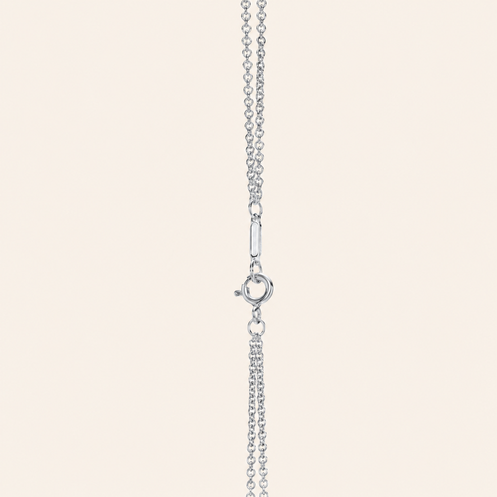 Infinity Double Chain Pendant Necklace