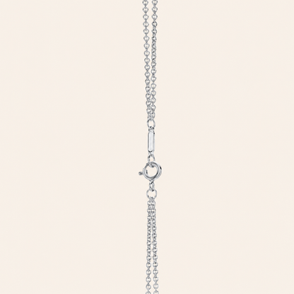Infinity Double Chain Pendant Necklace